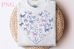 Happy Easter Heart PNG, Happy Easter Sublimation Product Image 1
