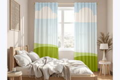 Modern Bedroom Curtain Mockup Product Image 2