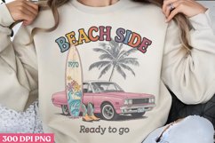 Beach Side Ready to Go PNG, Vintage Summer Sublimation PNG Product Image 2