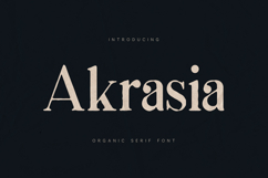 Akrasia Organic Serif Font Product Image 1