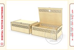 Box Organizer v23 - laser cut file - Glowforge ready SVG Product Image 1