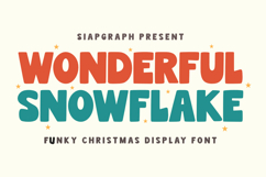 Wonderful Snowflake - Funky Christmas Font Product Image 1