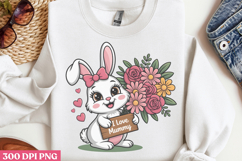 I love mommy PNG ,Cute Animals Mothers Day Clipart PNG Product Image 2