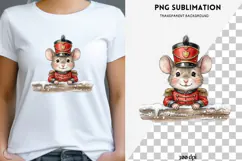Christmas peeking character png design for T-shirts Product Image 1