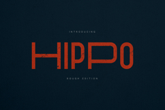 Hippo Bold Rough Sans Serif Font Product Image 1