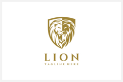 Lion Shield Logo Design Vector Illustration Product Image 2
