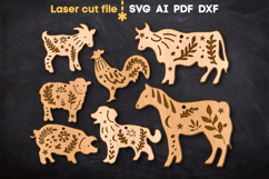 Christmas Tree Toys Bundle SVG laser cut file for Glowforge Product Image 1