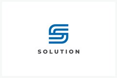 Letter S round logo design vector template Product Image 1