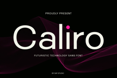 Caliro - Futuristic Tech Sans Font Product Image 1