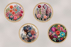 Set of Earrings | 8 designs with Embroidery 3D, PNG Product Image 2