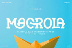 Macrola - Playful Slab Serif Font Product Image 1