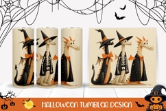 Cute Halloween Monsters Tumbler, Kids Halloween Tumbler Wrap Product Image 1