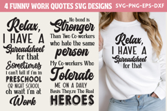Funny Work Quotes SVG Product Image 1