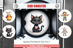 Halloween Patchwork Pals Car Coaster Product Image 1