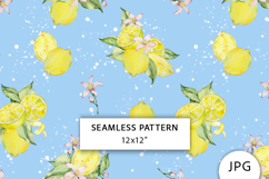 Lemons Seamless Pattern, Digital Paper Product Image 1
