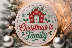 Christmas Round Sign Svg Bundle Product Image 5