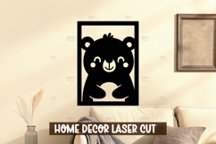 Baby Animal Wall Art SVG for Nursery Room Decor Laser Cut Product Image 1