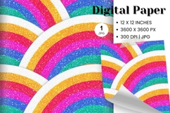 Rainbow Sky Cloud Background Nursery Decor Wallpaper_157 Product Image 1