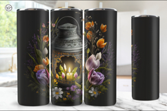 2 Summer Lantern Tumbler Wrap Sublimation, 20 oz Product Image 2