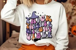 Thick Thighs And Witchy Vibes SVG, Witchy Vibes png Product Image 2