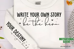 Write your own story be the hero Sleeve SVG PNG Product Image 1