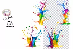 Paints, Art, Ephemera, PNG, watercolor, Clipart Product Image 1