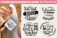 Teacher Quotes Keychain SVG Bundle Product Image 1