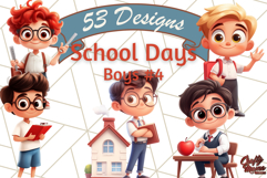 School Teacher Clipart, Boy Teacher PNG, Cute Classroom Art Product Image 1