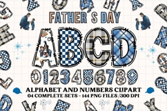Father’s Day Alphabet clipart, father’s day letters doodle Product Image 1