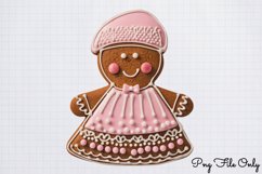 Pink Christmas Gingerbread sublimation Clipart PNG Product Image 1