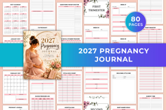 2027 Pregnancy Journal | Pregnancy Planner, Baby Memory Book Product Image 1