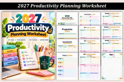 2027 Productivity Planning Worksheet Product Image 1