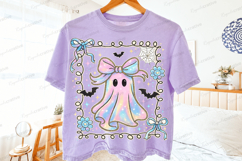 Preppy Coquette Iridescent Ghost Sublimation Design Product Image 2