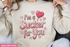 I&#039;m a sucker for you PNG, Retro Valentine PNG Product Image 1