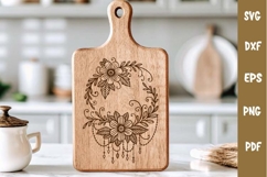 Floral Design, Flower Wreath SVG Pattern Product Image 2