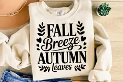 Fall Breeze Autumn Leaves Svg | Halloween Svg | Shirt Svg Product Image 2