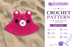 Teddy Bear Bucket Hat Crochet Pattern PDF Product Image 6