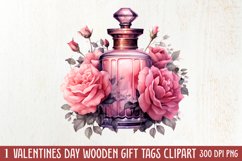 Vintage Valentines Day Flowers Clipart Product Image 1