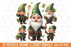 St Patricks gnome Clipart, St. Patrick&#039;s Day Clipart Product Image 1
