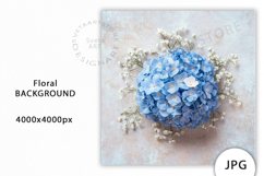 Blue Hydrangea Flowers Mockup JPG Product Image 1