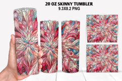 Valentine Skinny Tumbler 20oz Wrap Design, Valentine Tumbler Product Image 1