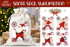 Cartoon Christmas Santa Sack Designs, Santa Claus PNG Product Image 1