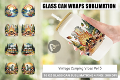 Glass Can Vintage Camping Vibes Product Image 1