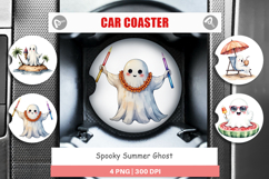 Car Coaster Spooky Summer Ghosts Product Image 1