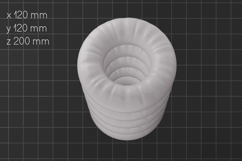 3D print vase, Inflated vase stl, Creative home decor Product Image 2