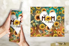 MOM sunflower sublimation tumbler wrap Product Image 2