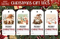 Christmas Village Gift Tags, Cozy Christmas Gift Tag Designs Product Image 1