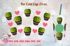 Cactus svg for Full Wrap Venti Cold Cup 24 oz Product Image 2