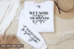Wet Nose Nudges - Father's Day Sleeve T shirt Product Image 1