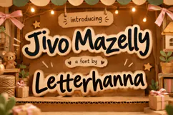 Jivo Mazelly Bouncy Font: Quirky Marker-Style Handwriting Product Image 1